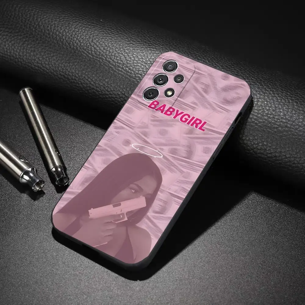 Чехол для телефона Singer Bad Gyal Samsung Galaxy A31 A33 A52 A13 A02 A40 S24 S23 S22 задняя крышка