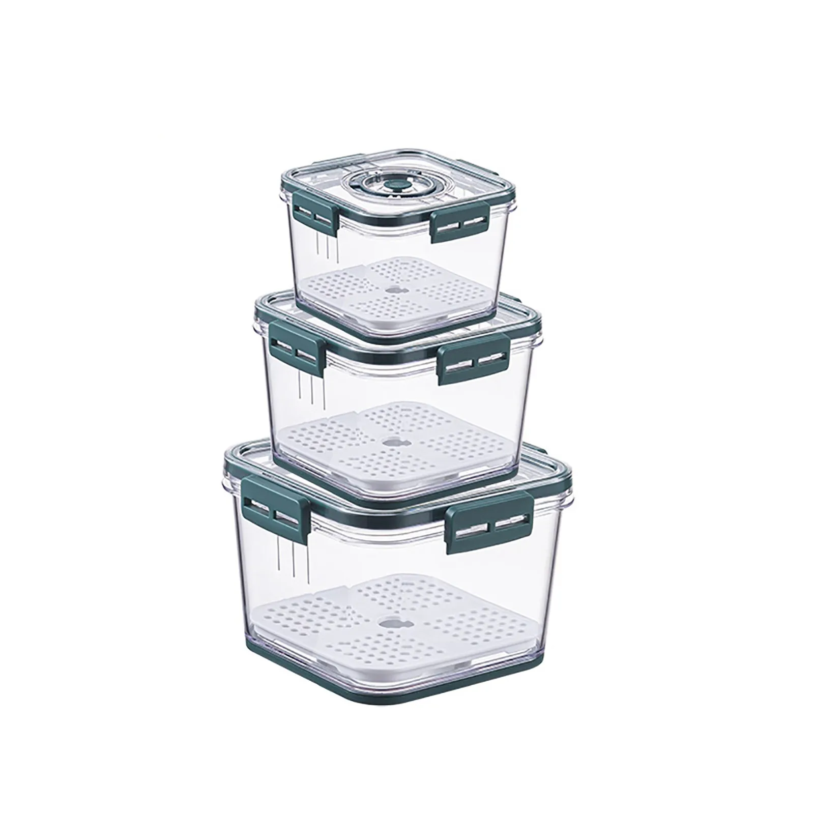 

Herb Organizer Box Fresh Produce Vegetable Fruit Storage Containers With Time Recording Fridge Storage Container Container And
