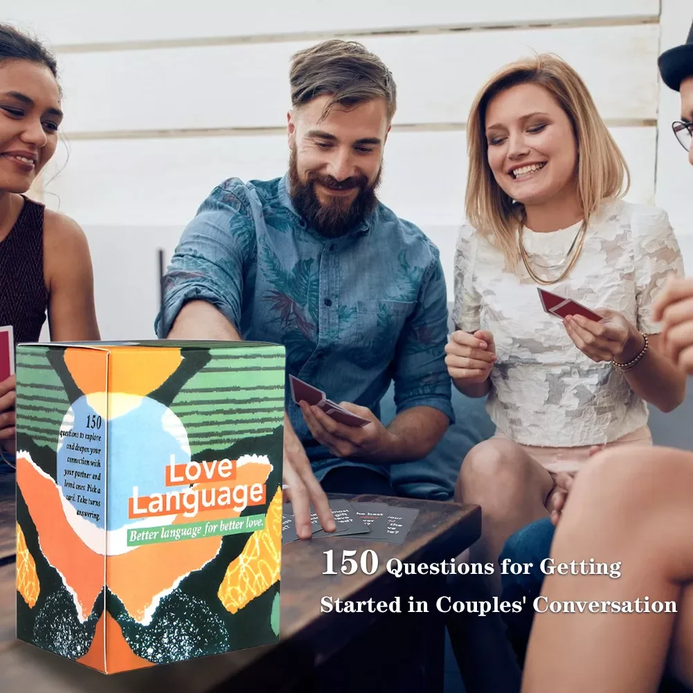 

Card Game 150 Conversation Fun Starter Icebreaker Questions Cards Couples for Strong Relationship in Game Date Nights