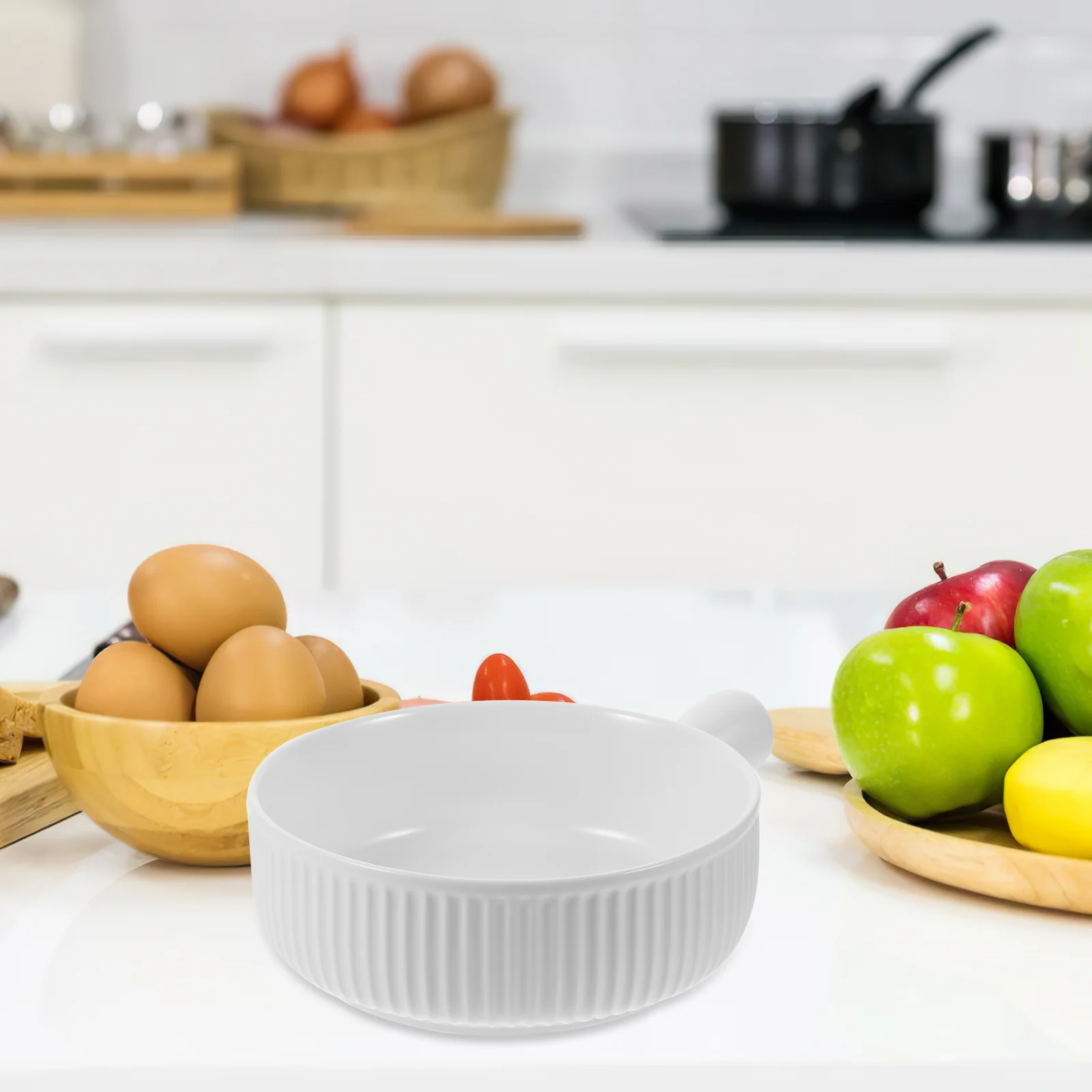 

Spaghetti Cheese Bowl Restaurant Food Decorate Salad White Ceramic Baking Pan Tray Kitchen Baby