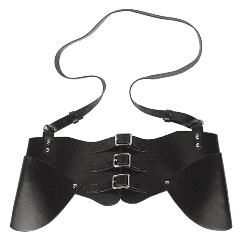 

Leather Suspender Belt Punk Leather Harness Belt Underbust Corset Top With Strap Harness Waist Belt Sexy Sculpting Belt T8NB