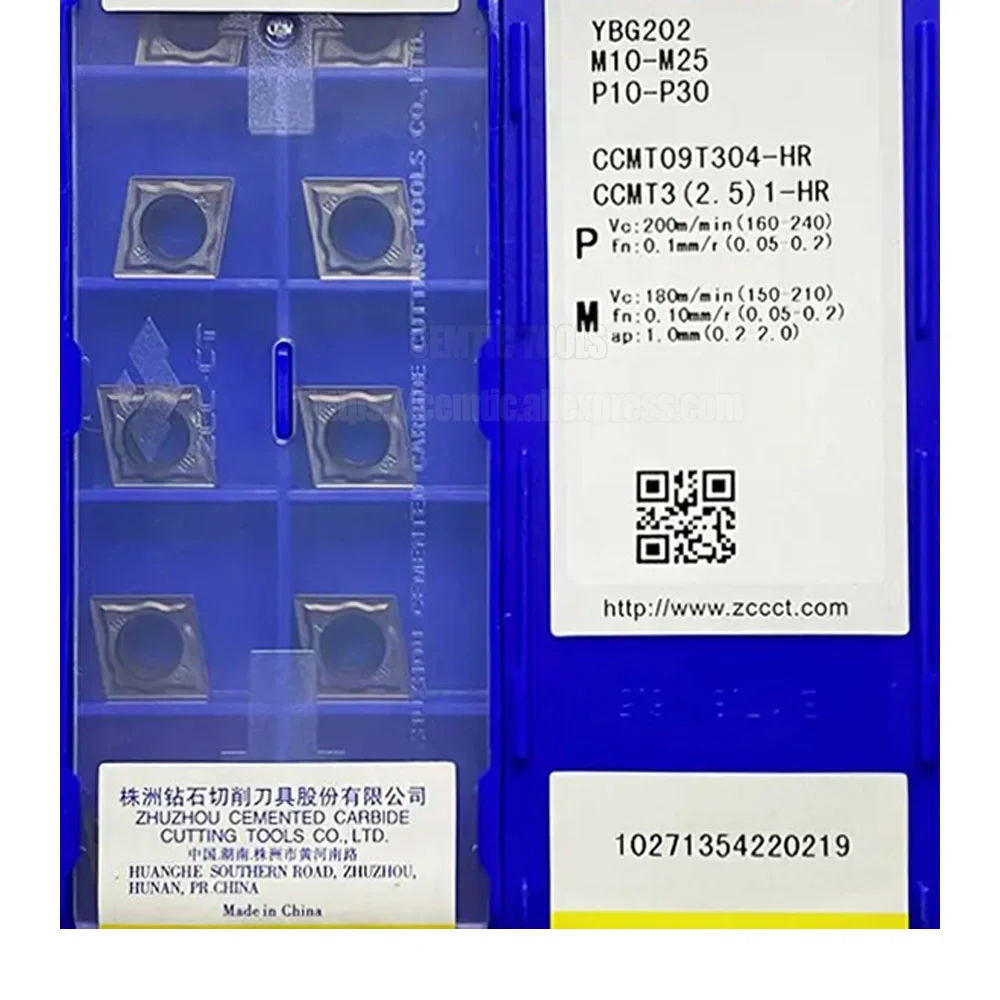 

ZCC CNC лезвие из сплава YBG202 CCMT09T304-HR