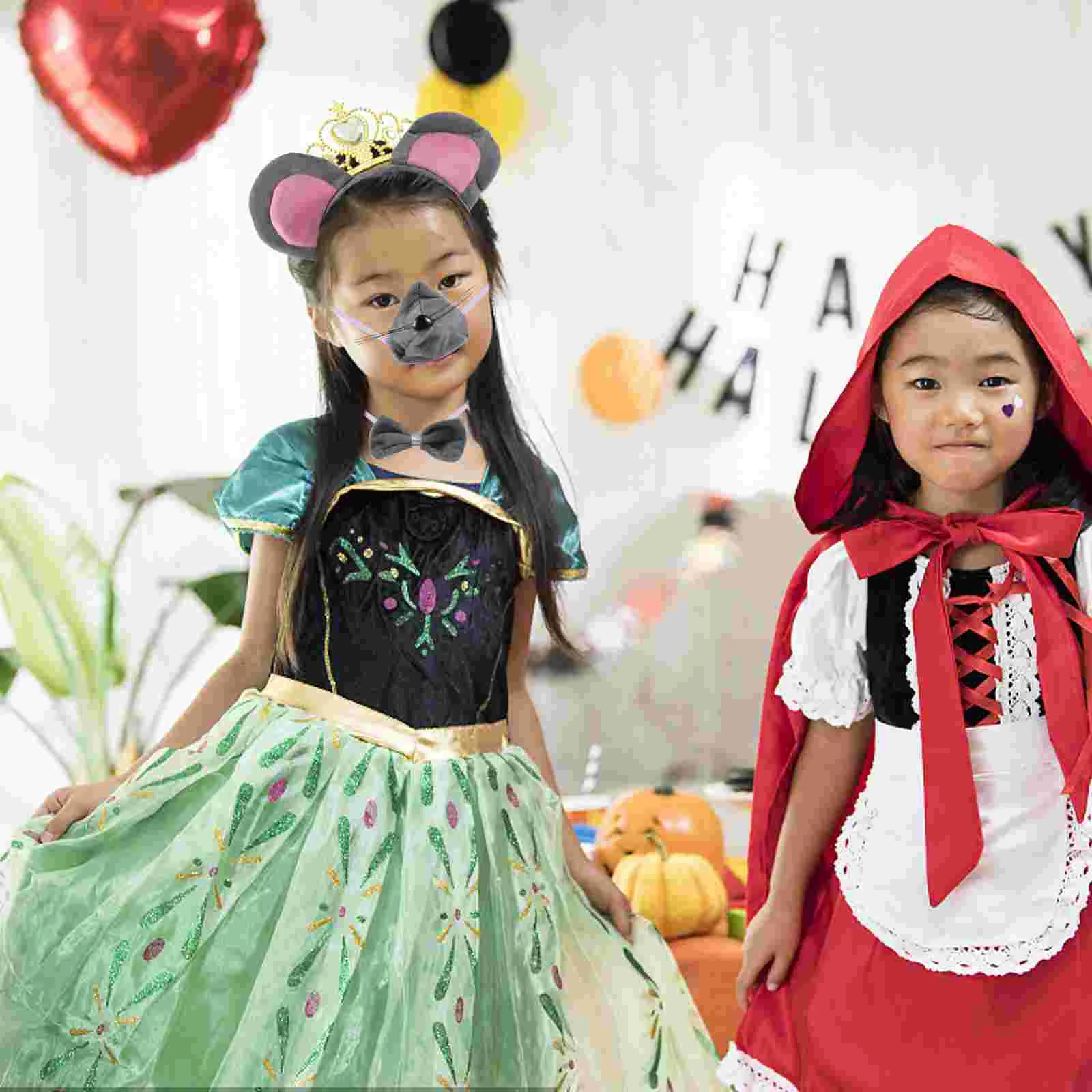 

Kids Mouse Costume Cosplay Headband Dress Up Costumes For Rat Ears Headbands Girls Tiaras