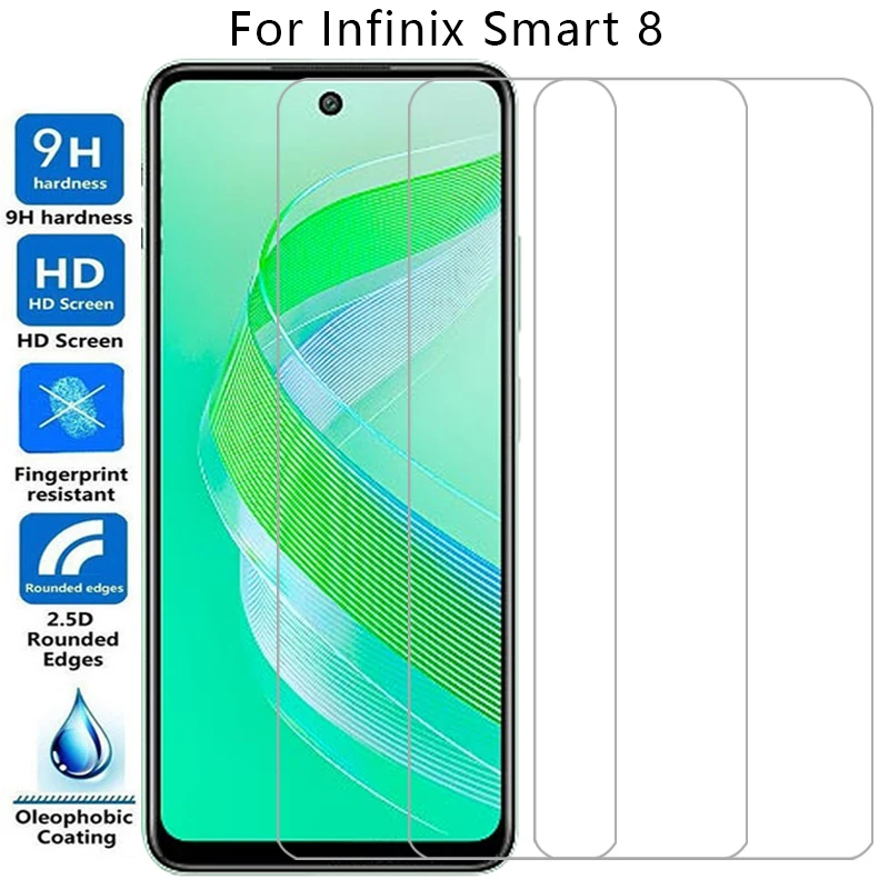 Закаленное стекло для infinix smart 8 pro plus HD чехол телефона Infinity smart8 8pro 8plus 8hd задняя