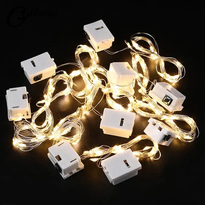 

50/100cm Fairy Light LED Copper Wire String Lights Outdoor Garland Wedding Light For Home Christmas Garden Holiday Decoration