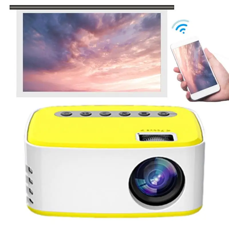 

Portable Projector For Home Theater 1080P Supported Movie Projector For Outdoor Use Compatible With Phone Laptop