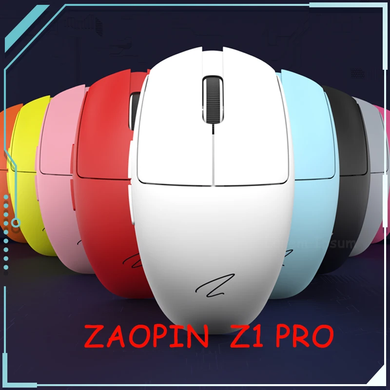 

Игровая мышь Zaopin Z1Pro PAW3395 24600DPI, легкие 2,4G Беспроводные мыши для ноутбука, ПК, Mac, аксессуары для девочек, игровые мыши, подарки