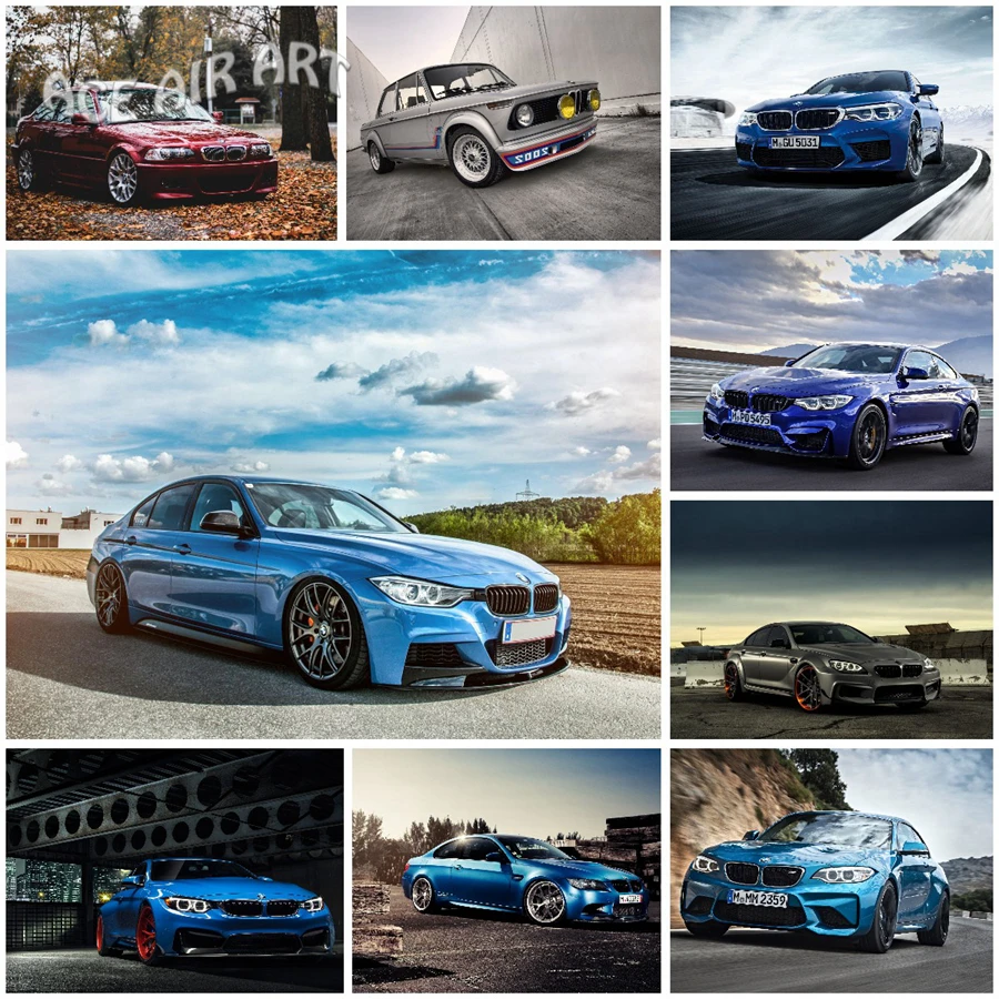 

5D DIY алмазная живопись из немецкой серии крутых автомобилей полная круглая/квадратная Алмазная вышивка Мозаика Искусство Украшение стен дл...