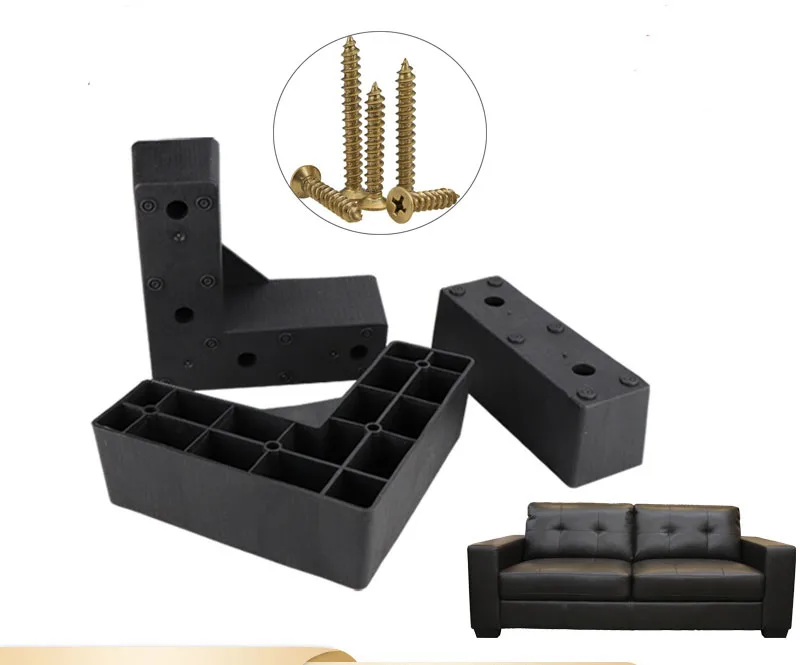 

Sofa Foot Support Leg L-Shaped Plastic Furniture Longue Chair Accessories
