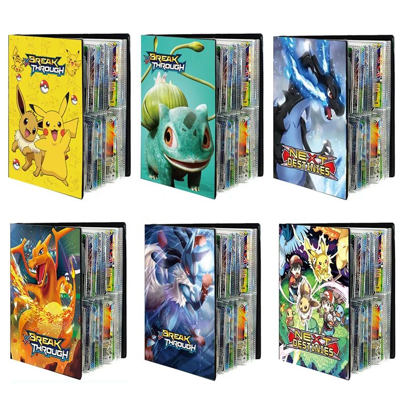 

240Pcs Pokemon Cards Kawaii Anime Album Books Game Collection Cards Holder Hobby VMAX File Loaded List Kids Toys Gift Festival