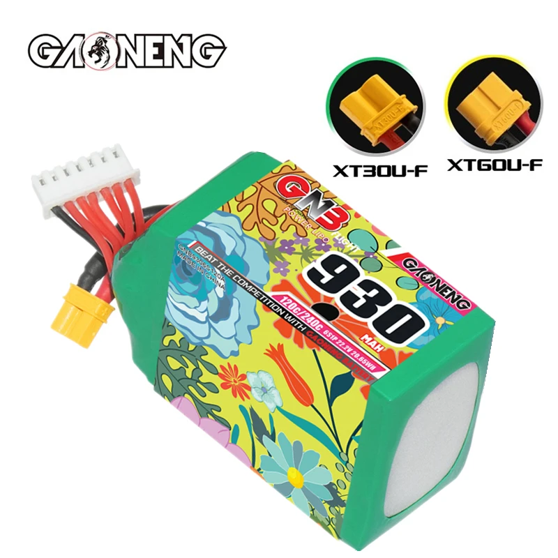 

Модернизированная GNB 6S 22,2 V 930mAh Lipo батарея для FPV гоночный Дрон RC Квадрокоптер Мультикоптер рамка части 120C 22,2 V батарея