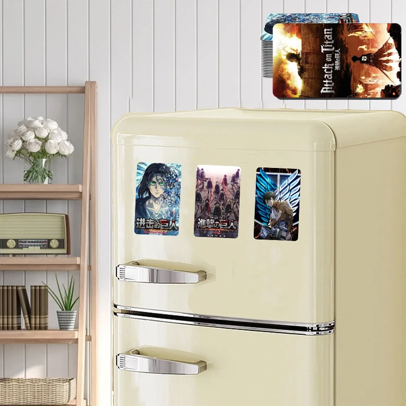 Персонализированный магнит на холодильник из японского аниме Атака Титанов