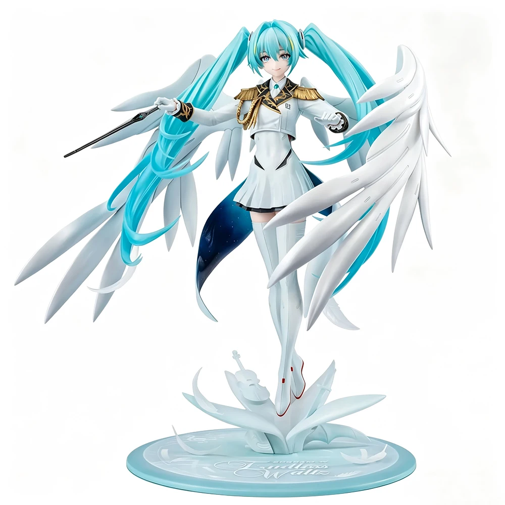 Фото Фигурка аниме-персонажа Хацунэ Мику 20 см, специальная модель Gundam x Miku к юбилею, игрушка 1/7, коллекционная фигурка из ПВХ, подарок на день рождения №2