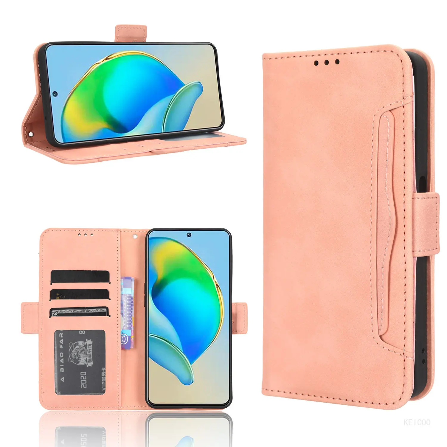 

Magnetic Leather Cover case For ZTE Blade V40 Design V40s A32 Nubia Z50 Ultra Card Slot Wallet Anti-fall Protective Shell Holder