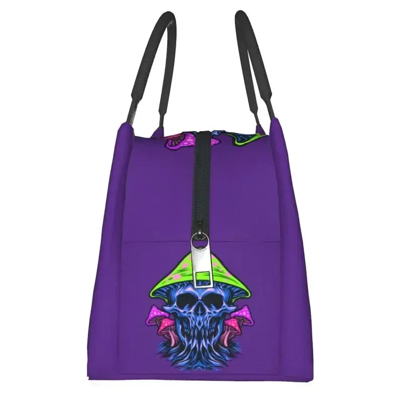 Портативные коробки для обеда Trippy Skull Magic King Shroom женские водонепроницаемые с