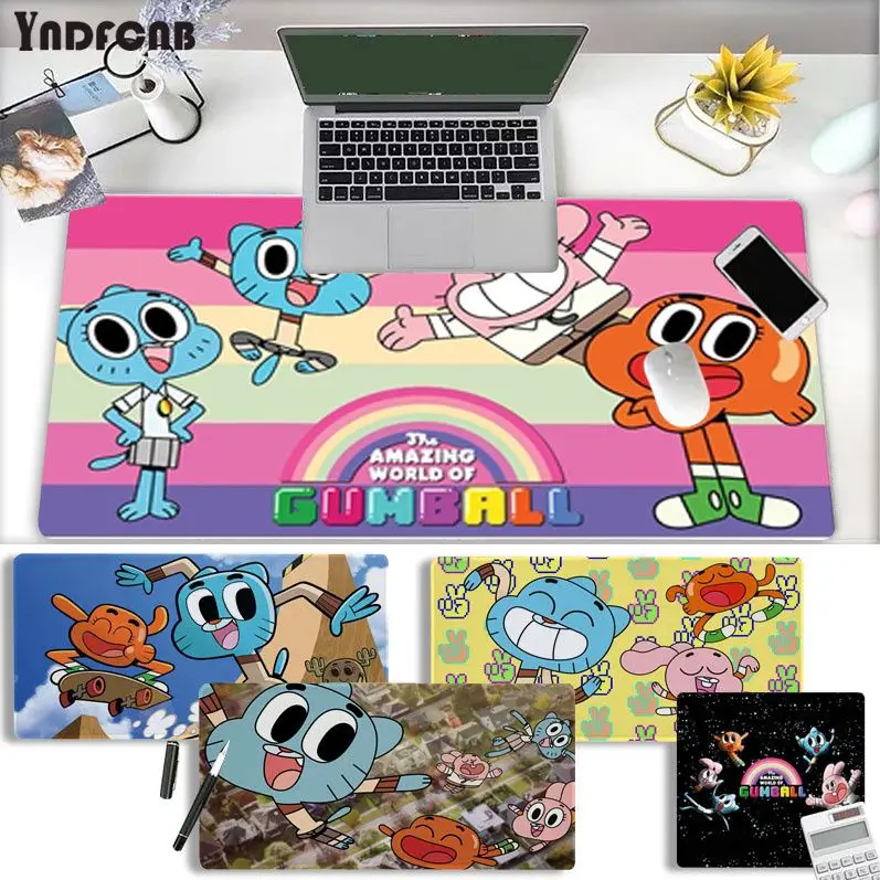 Новый резиновый коврик для мыши Aamazing-Woorlds из Gumballes, прочный Настольный коврик для мыши, размер для игровой клавиатуры Новый резиновый коврик для мыши Aamazing-Woorlds из Gumballes, прочный Настольный коврик для мыши, размер для игровой клавиатуры