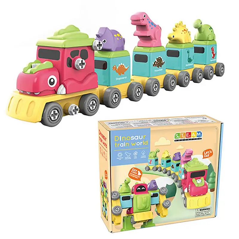 

Take Apart Robot Toys 5 In 1 Dinosaur Train Robot Toys For Kids Building Toys Vehicle Set For Kids Birthday Gift For Preschool