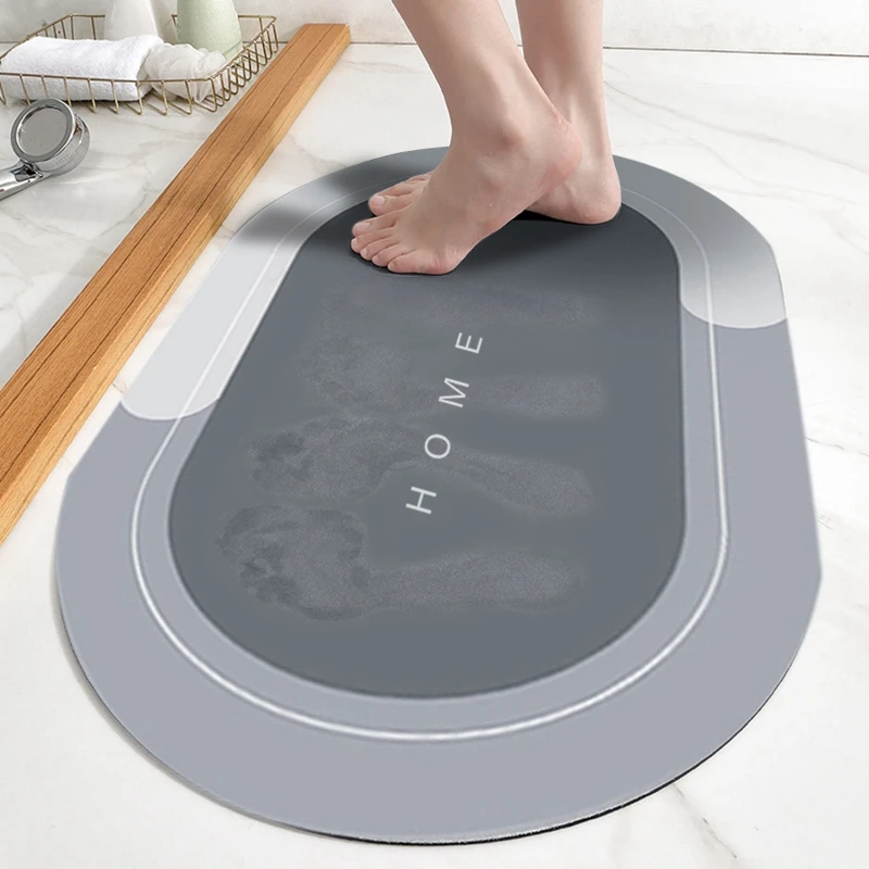 

Non-slip Bathroom Doormat Super Absorbent Bath Mat Damp-proof Washbasin Bathtub Side Floor Rugs Quick Drying Bathroom Footpad