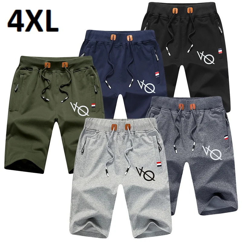 

Men New Fashion Print Casual Straight Shorts Summer Simple Solid Drawstring Beach Shorts Male 5 Colors Sports Short Pants S-4Xl