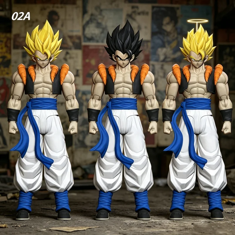 Фото Коллекционная фигурка Dragon Ball 1/12 Камионе 02a Гоуджета-кикбоксер в стиле тайского бокса, Супер Сайян, с подвижными суставами, подарок №1