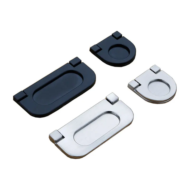 

Zinc Alloy Modern Embed Knobs Kitchen Cabinet Cupboard Door Drawer Handles Wardrobe Hidden Pulls Furniture Hardware