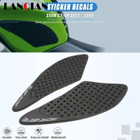 fits for kawasaki zx6r zx 6r 2007 2008 motorcycle rubber anti slip tank pad sticker gas knee grip traction side decal zx6r 2008