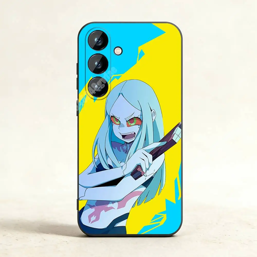 Фото Чехол для телефона Rebecca C-Cyber-Punk E-Edge-Runners для Samsung Galaxy A10 11 12 20 21 22 S E A30 31 32 A40 41 42 из ТПУ. №2