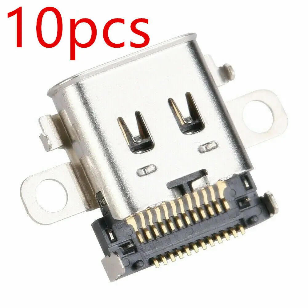 

10pcs Replacement USB C Charging Port Charger Socket for Nintendo Switch Console