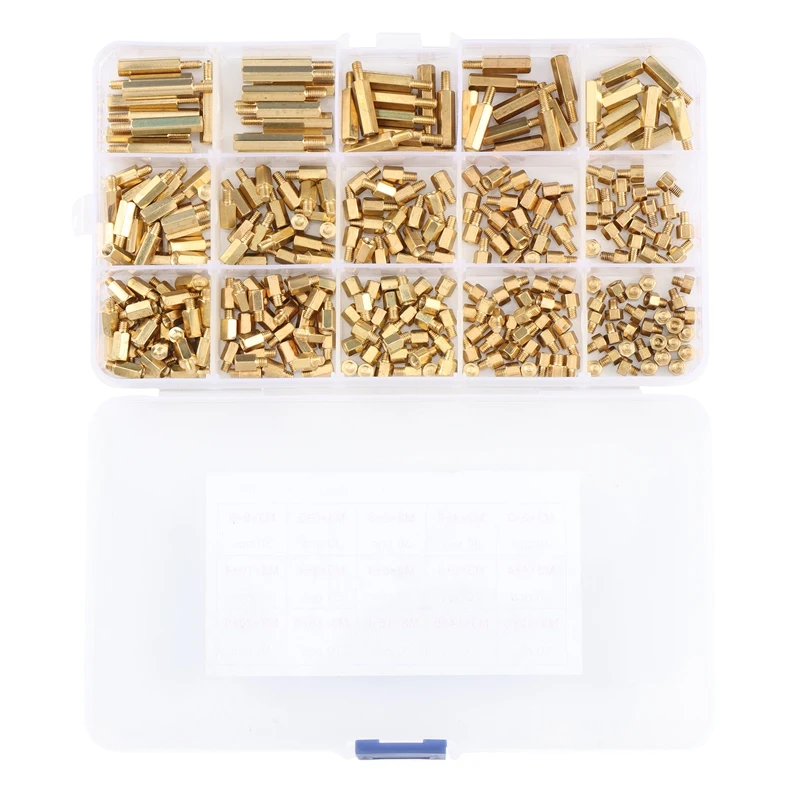 

300 Pieces Of M3 Male Hexagonal Brass Spacer Nut Combination Kit