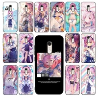 babaite minato aqua hololive anime phone case for redmi 5 6 7 8 9 a 5plus k20 4x 6 cover