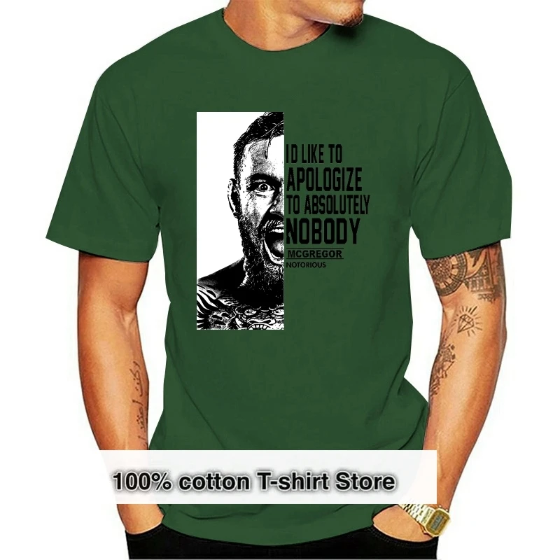 

Conor McGregor T Shirt Custom Printing Men's Customised Cotton Short Sleeve T-Shirt