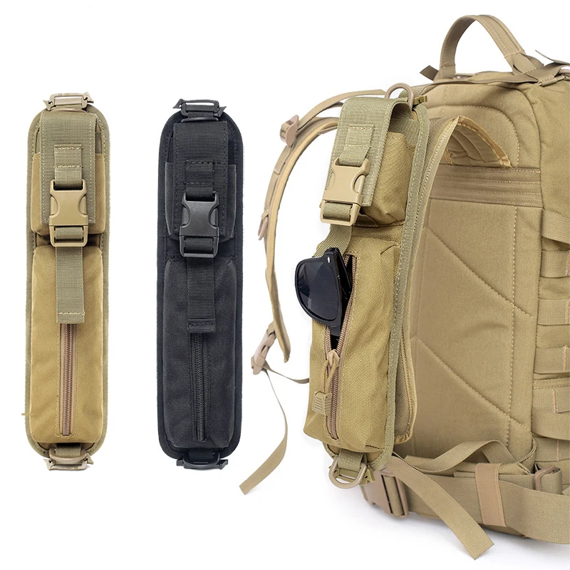 Tactical Shoulder Strap Sundries Bags For Backpack Accessory Pack Flashlight Pouch Molle Outdoor Camping Edc Kits Tools