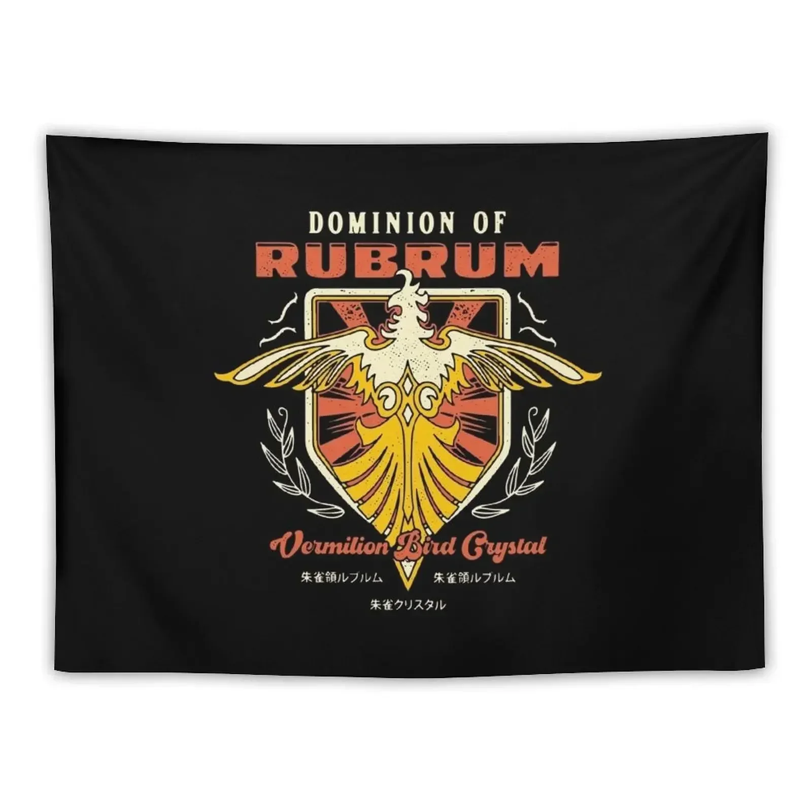 Гобелен с эмблемой в стиле гранж-птицами Rubrum аксессуары для украшения комнаты