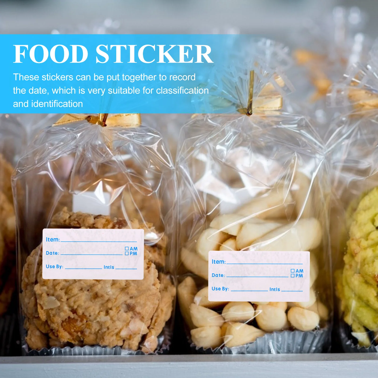 Labelsstickersstorage Containers Date Restaurant Sticker Packtrack Supplies Expiration Container Dissolvable Label Adhesive