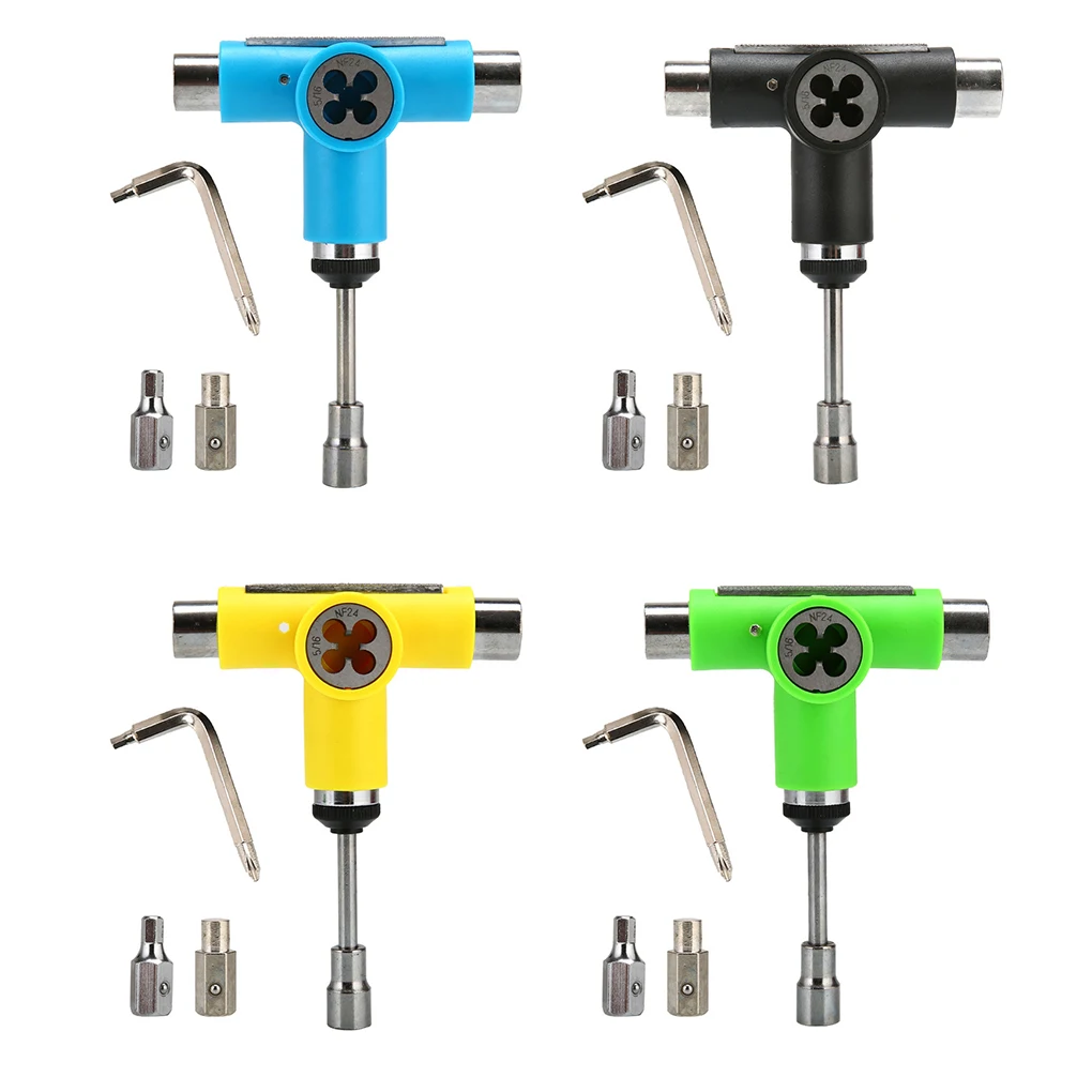 

Removal Wrench T-shaped Sleeve Repair Tool Longboard Wrenches Aluminum Alloy Compact Size Multipurpose Simple Operation Blue