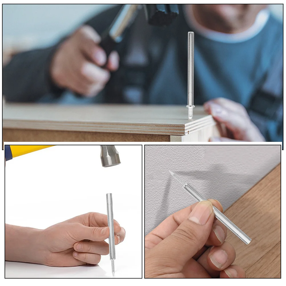 200 шт. двуглавый крепежный гвоздь невидимый поцелуй стильный пресс на ногтях