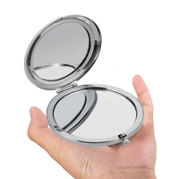 1pcs double sided creative portable travel vanity mirror handheld mirror makeup mirror