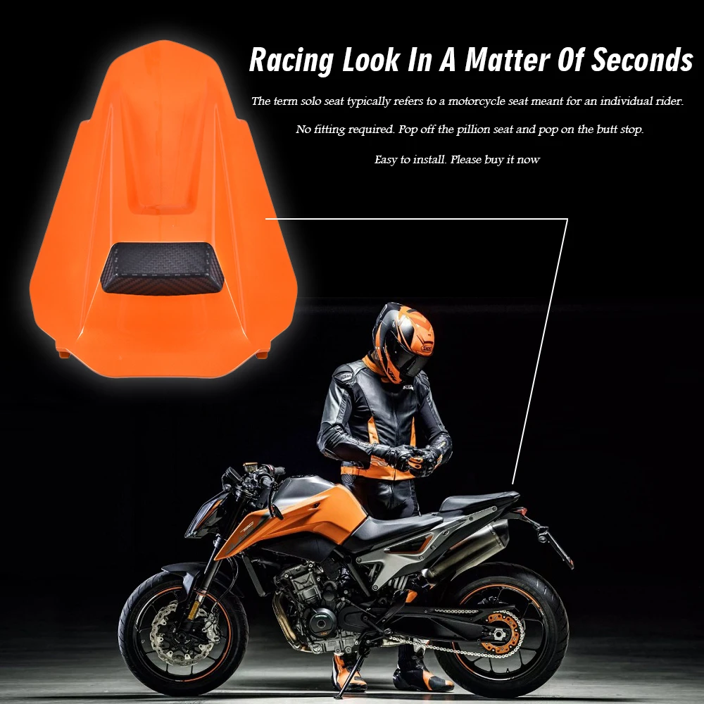 Накидка на сиденье для KTM Duke 790 DUKE790 2019-2022 накидка заднее пассажирского соло капот