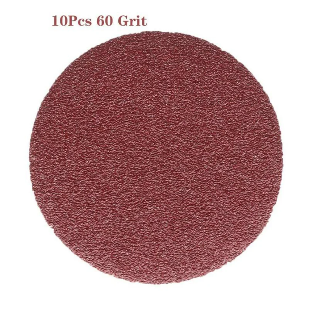 

Round Sandpaper Hook & Loop Metal Polishing Red Brown Sanding Stone Automobile Disk Sand Sheets 10pcs 6inch/150mm