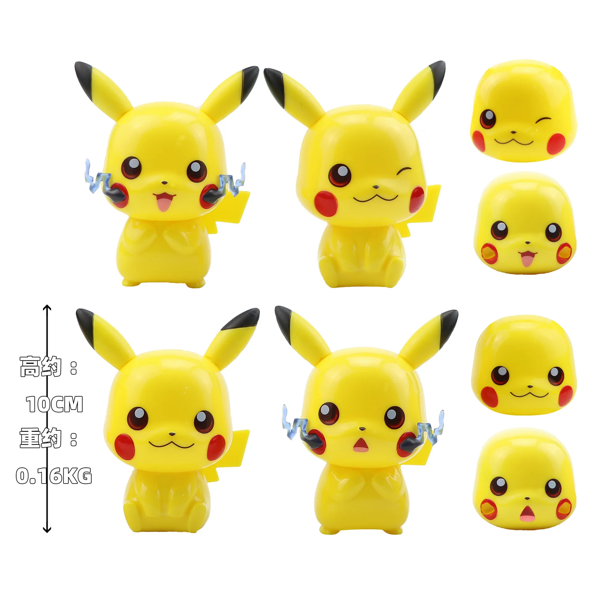 

Pokemon Pikachu Cartoons Movie Anime Detachable Figure Set Mewtwo Eevee Vulpix Bulbasaur Collection Pet Action Model Toy Gift
