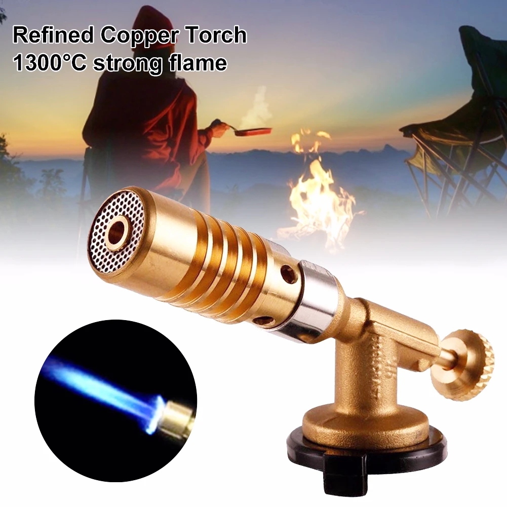 

Plumbing Brass High Brazing Portable Copper Gas Burner Propane Torch Gas Solder Temperature Welding Welding Gun Flame Torch