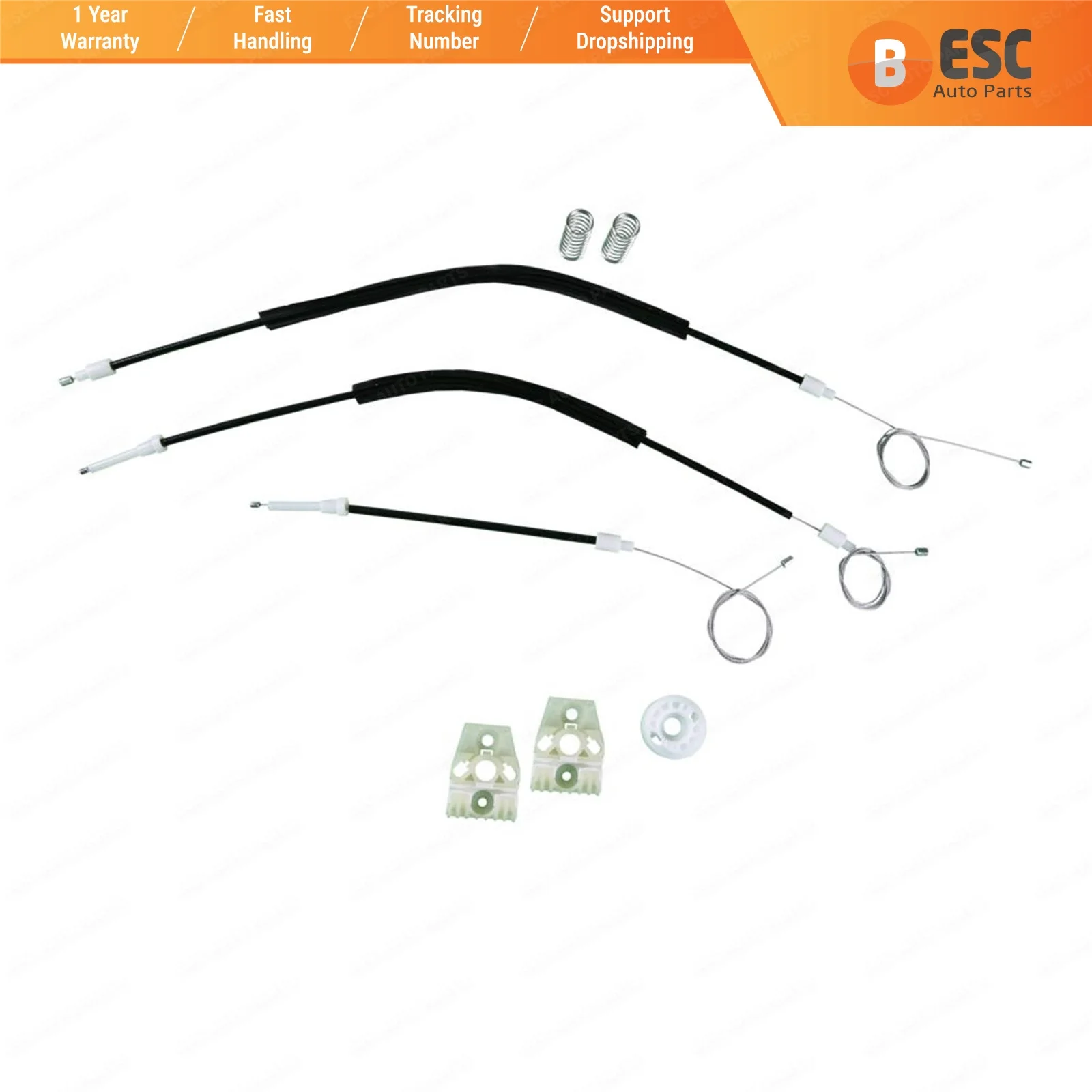 

Автозапчасти ESC EWR601, электрический стеклоподъемник, комплект для ремонта передней левой двери для VW Jetta 2005-2009 VW Golf 5 2003-09