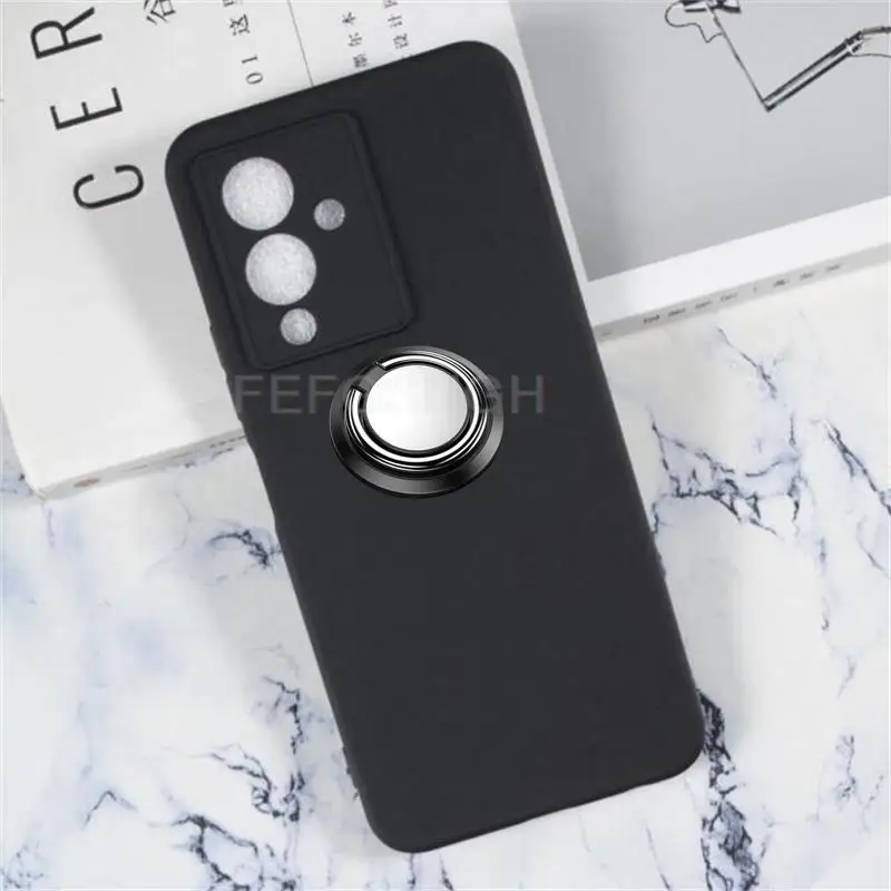 Для Infinix Note 12 Pro 5G Global X671B 6 7 &quot2022 заднее кольцо держатель кронштейн из мягкого ТПУ
