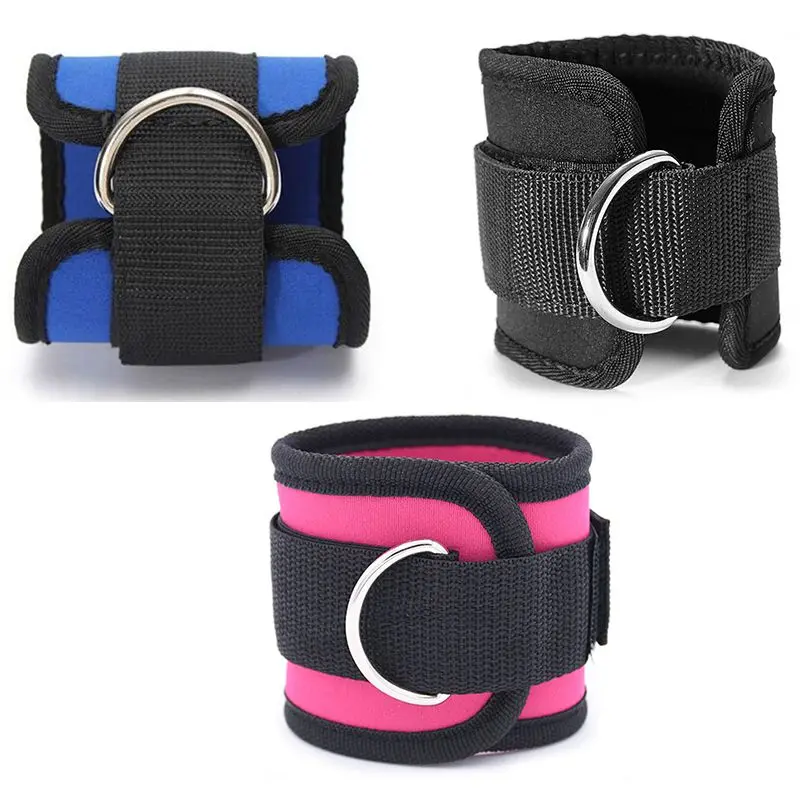

Adjustable D-Ring Ankle Strap Buckle Body Building Resistance Band Gym Multi Thigh Leg Ankle Cuffs Power Weight Lifting Fitness