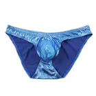 Мужские трусы бикини с низкой посадкой, синие короткие трусы для плавания, пляжная одежда, одежда для плавания, шорты для гомосексуалистов,