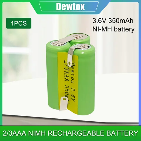 Никель-металлогидридна я перезаряжаемая батарея 2/3 AAA 350 mAh