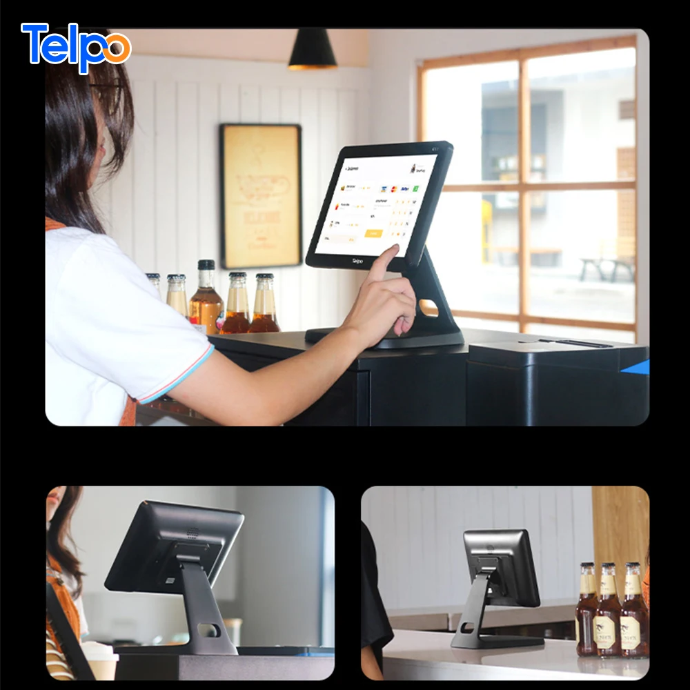 Telpo C11 10 1-дюймовый Android 13 столешница pos pc компьютер биллинговый станок для малого