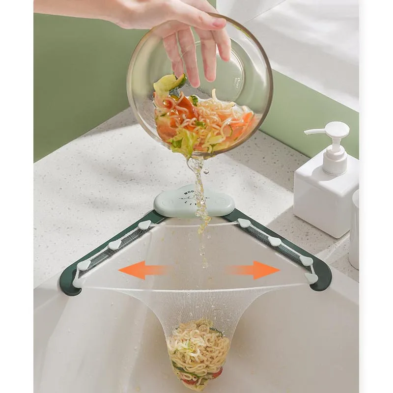 

Cloud sink rack kitchen waste filter net drain basket wash dishes dish basin sink leftovers prevent blocking kitchen tools