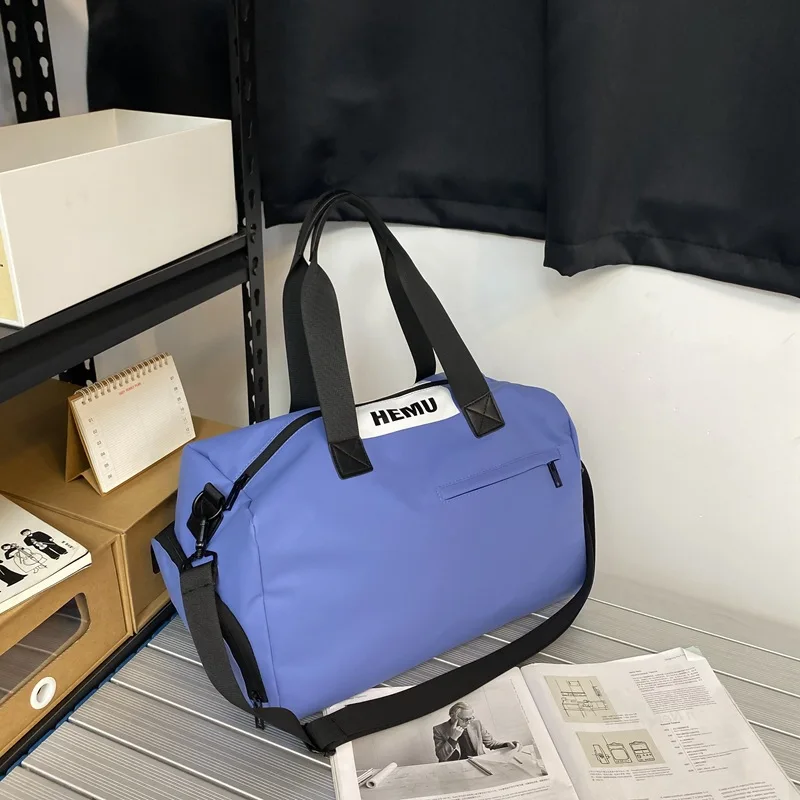 Men's Handbag Waterproof PU Travel Bag Women's Large Capacity Fitness Bag Sports Bag Casual Portable Crossbody Bag