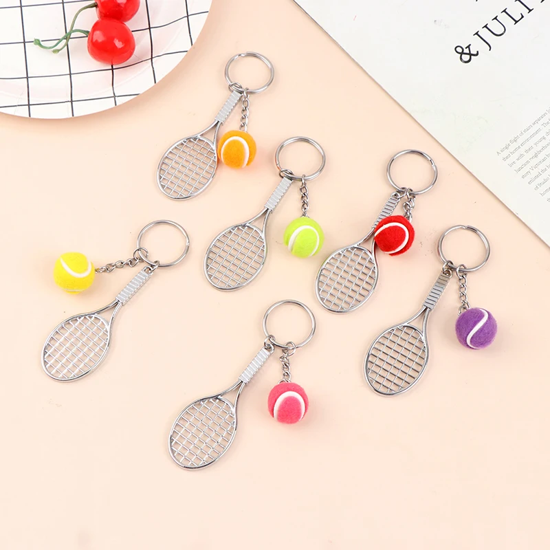 

Брелок для ключей, милый спортивный мини-брелок для тенниса, брелок для ключей, аксессуары для ювелирных изделий, подарки для подростков